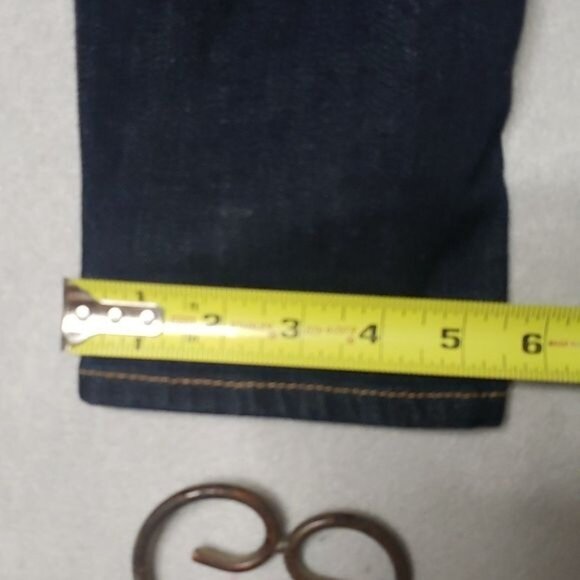 American Eagle Outfitters Tomgirl Jeans Womens 0 Regular Dark Wash Stretch Denim - Picture 9 of 10